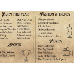 Born in [Year] & [Name] Edition Vintage Newspaper - 60's