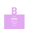 Personalised Baby Initial Art Print - Newborn Keepsake