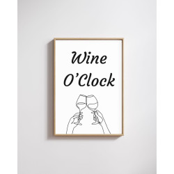Wine O'Clock-  Print