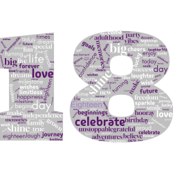 copy of 18th Birthday Word Art Print