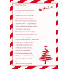 Christmas Poem – Red  Personalised Print