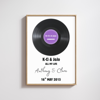 Personalised Mr & Mrs Print – Custom Wedding Gift for Couples, Newlyweds & Anniversaries First Dance